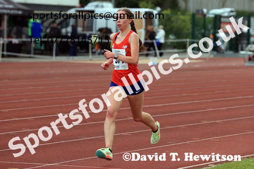 Senior and Under-20s Womens 5000 metres, 2024 Northern Senior and Under-20s Track and Field Champs, Middlesbrough.  Photo: David T. Hewitson/Sports for All Pics